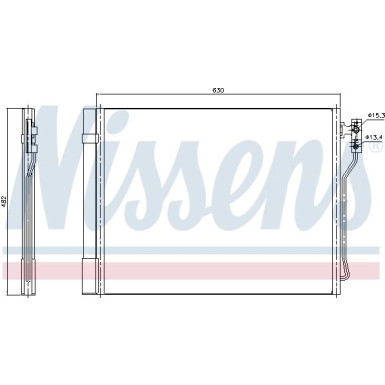 Nissens | Kondensator, Klimaanlage | 940370