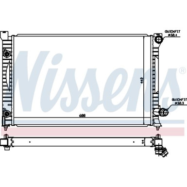 Nissens | Kühler, Motorkühlung | 60424