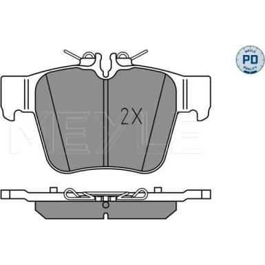 Meyle | Bremsbelagsatz, Scheibenbremse | 025 224 2316/PD