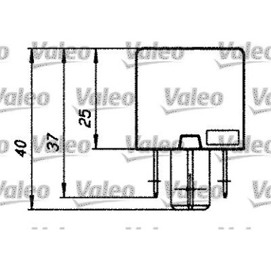 Valeo | Relais, Arbeitsstrom | 643827