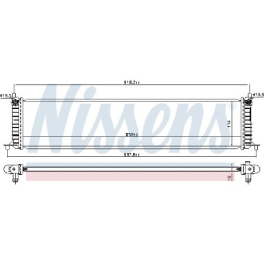 Nissens | Kühler, Motorkühlung | 606454