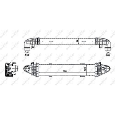 NRF | Ladeluftkühler | 30506