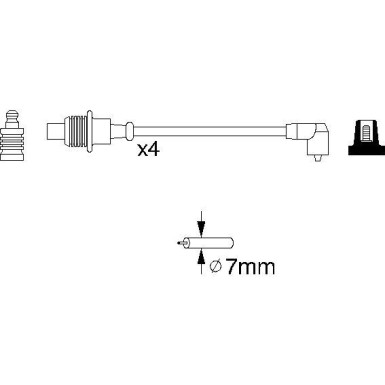 BOSCH | Zündleitungssatz | 0 986 356 854