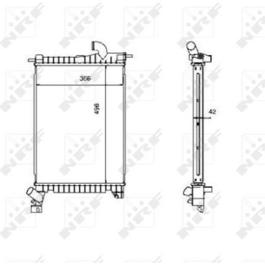 NRF | Kühler, Motorkühlung | 507527