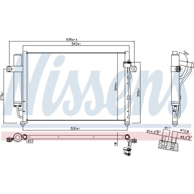 Nissens | Kondensator, Klimaanlage | 94646