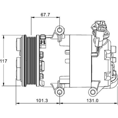 Mahle | Kompressor, Klimaanlage | ACP 1330 000P