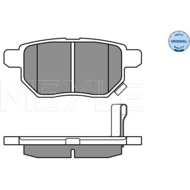 Meyle | Bremsbelagsatz, Scheibenbremse | 025 246 1015/W