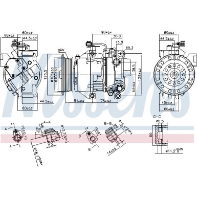 Nissens | Kompressor, Klimaanlage | 89443