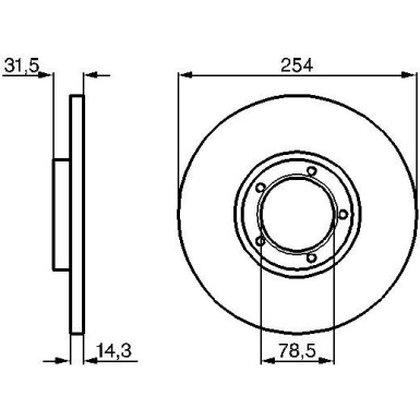 BOSCH | Bremsscheibe | 0 986 478 345