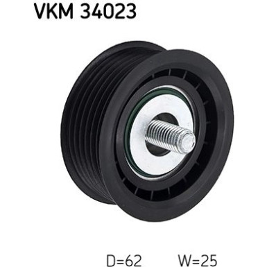 SKF | Umlenk-/Führungsrolle, Keilrippenriemen | VKM 34023