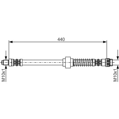 BOSCH | Bremsschlauch | 1 987 476 651