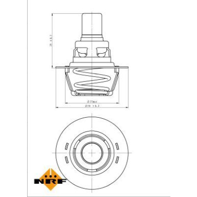 NRF | Thermostat, Kühlmittel | 725141