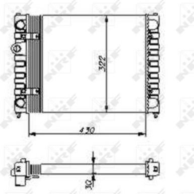 NRF | Kühler, Motorkühlung | 54686