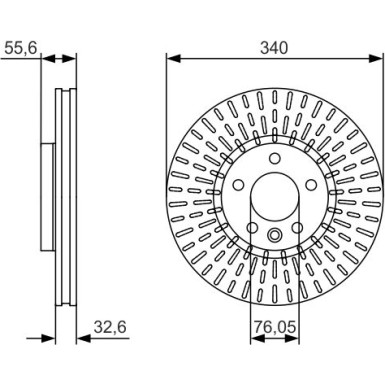 BOSCH | Bremsscheibe | 0 986 479 546