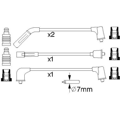 BOSCH | Zündleitungssatz | 0 986 356 988