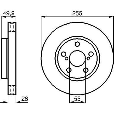 BOSCH | Bremsscheibe | 0 986 478 858