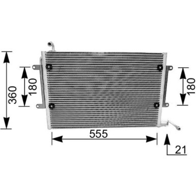 Mahle | Kondensator, Klimaanlage | AC 172 000S