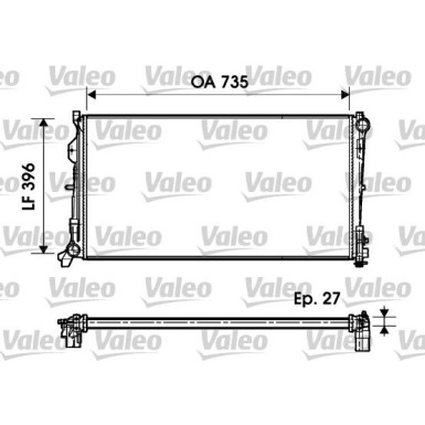 Valeo | Kühler, Motorkühlung | 732956