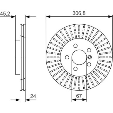 BOSCH | Bremsscheibe | 0 986 479 C93