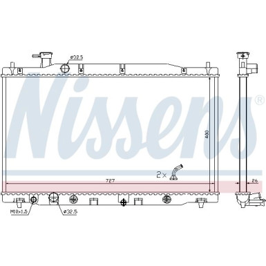 Nissens | Kühler, Motorkühlung | 681372