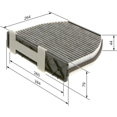 BOSCH 1 987 435 001 Innenraumfilter