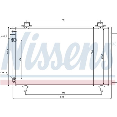 Nissens | Kondensator, Klimaanlage | 940081