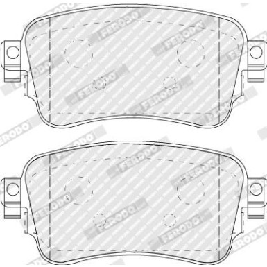 Ferodo | Bremsbelagsatz, Scheibenbremse | FVR5120 Ferodo | Bremsbelagsatz, Scheibenbremse | FVR5120