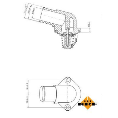 NRF | Thermostat, Kühlmittel | 725037