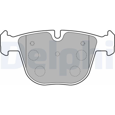Delphi | Bremsbelagsatz, Scheibenbremse | LP1793