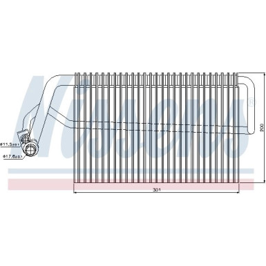 Nissens | Verdampfer, Klimaanlage | 92221