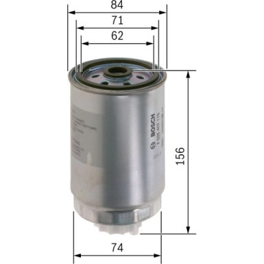 BOSCH | Kraftstofffilter | F 026 402 176