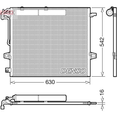 Denso | Kondensator, Klimaanlage | DCN17057