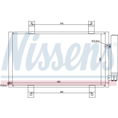 Nissens | Kondensator, Klimaanlage | 94934