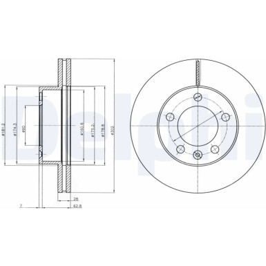 Delphi | Bremsscheibe | BG4328