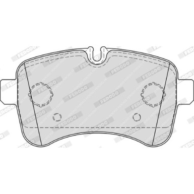 Ferodo | Bremsbelagsatz, Scheibenbremse | FVR4037
