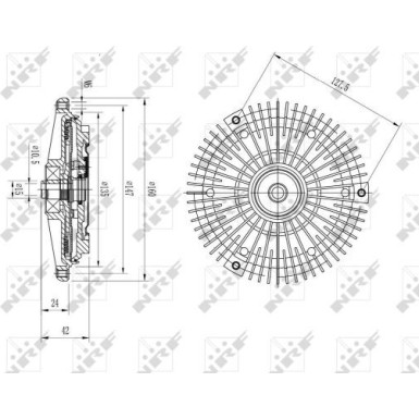 NRF | Kupplung, Kühlerlüfter | 49617