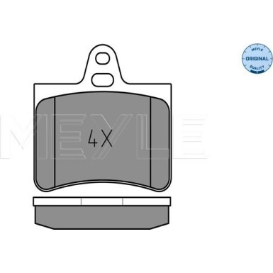 Meyle | Bremsbelagsatz, Scheibenbremse | 025 233 0515