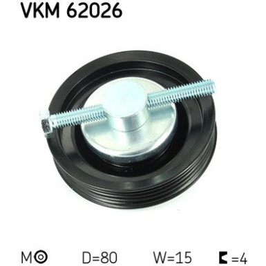 SKF | Spannrolle, Keilrippenriemen | VKM 62026