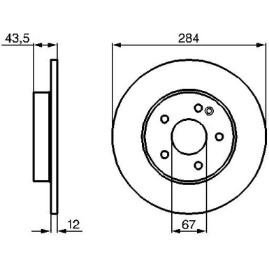 BOSCH | Bremsscheibe | 0 986 478 262