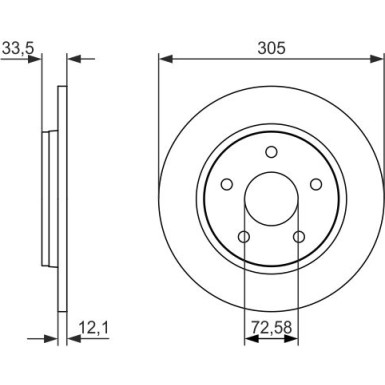 BOSCH | Bremsscheibe | 0 986 479 050