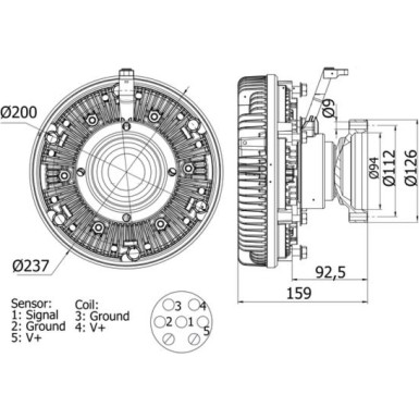 Mahle | Kupplung, Kühlerlüfter | CFC 100 000S