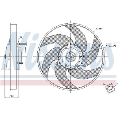 Nissens | Lüfter, Motorkühlung | 85667
