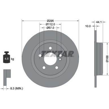 Textar | Bremsscheibe | 92254903