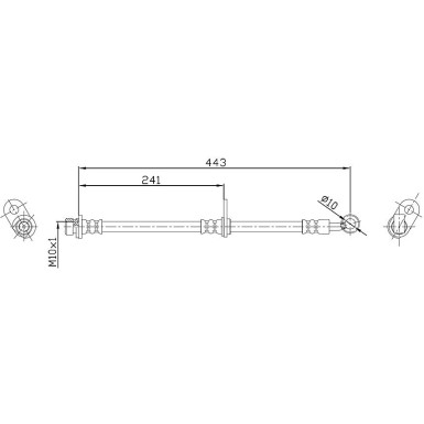 Metzger | Bremsschlauch | 4115189