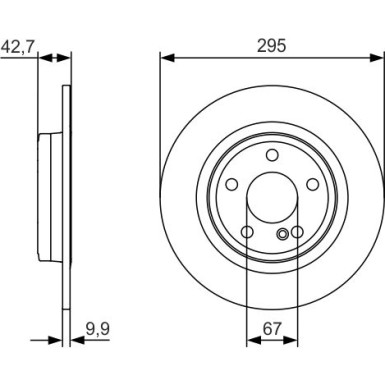 BOSCH | Bremsscheibe | 0 986 479 A04