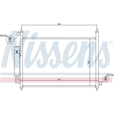 Nissens | Kondensator, Klimaanlage | 940064