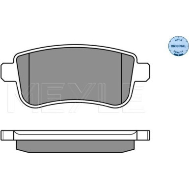 Meyle | Bremsbelagsatz, Scheibenbremse | 025 248 2015