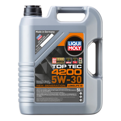 LIQUI MOLY 3707 Top Tec 4200 5W-30 Motoröl, 5L