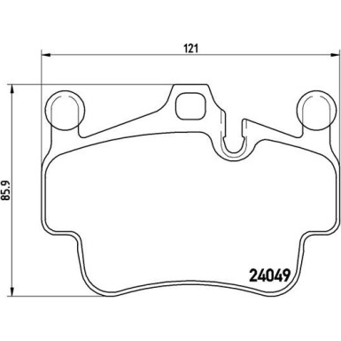 Brembo | Bremsbelagsatz, Scheibenbremse | P 65 015