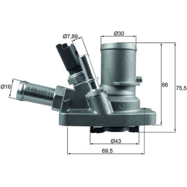 Mahle | Thermostat, Kühlmittel | TI 258 80